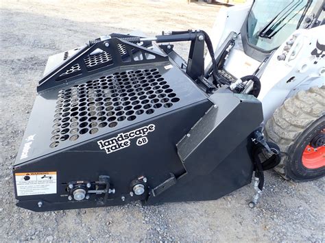 bobcat skid steer landscape rake|bobcat landscape rake for sale.